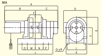 TKK MA型電動(dòng)卷?yè)P(yáng)機(jī)尺寸圖 TKK MA型電動(dòng)卷?yè)P(yáng)機(jī)尺寸圖